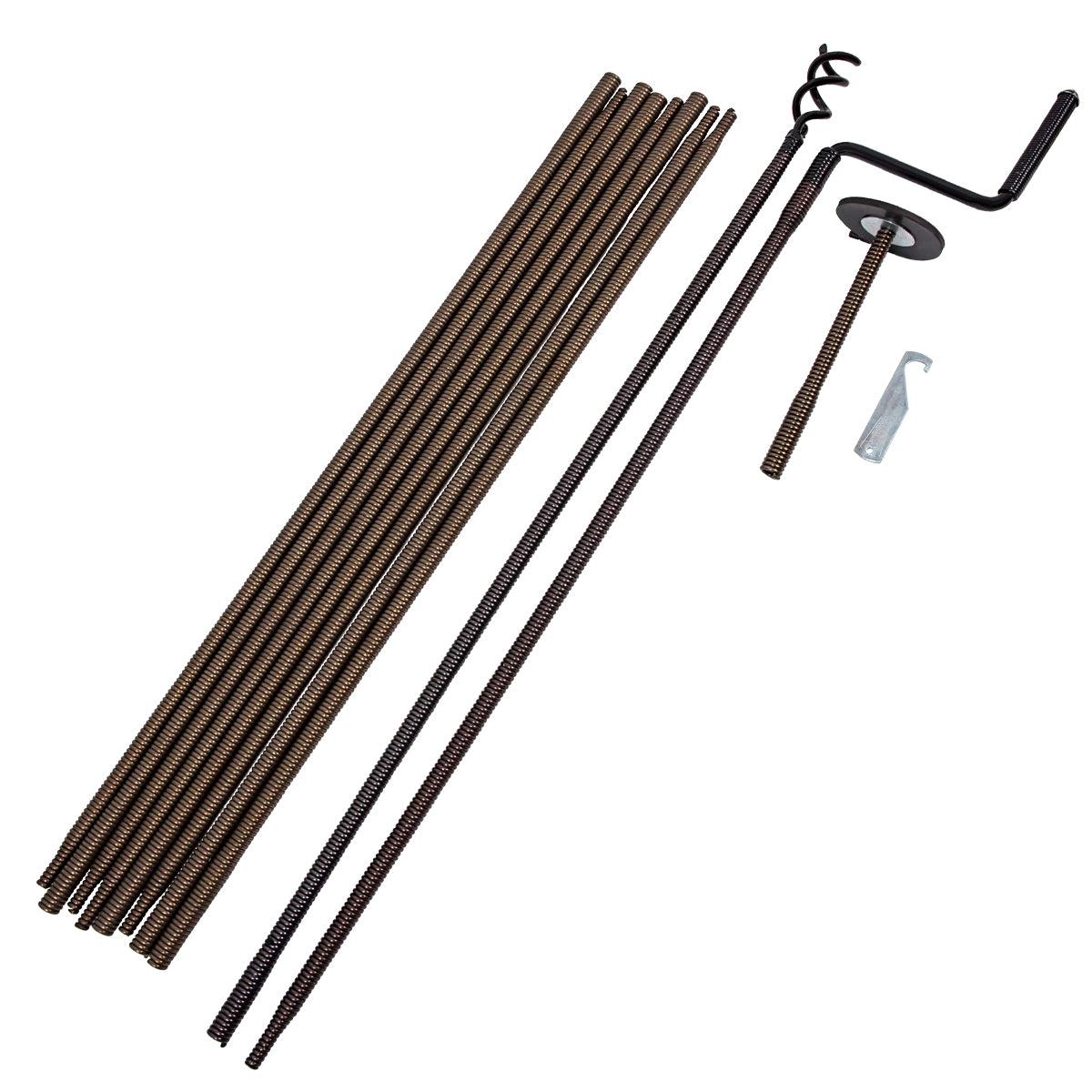 Plumboss Coil Spring Drain Rod Set 30ft | FRH30