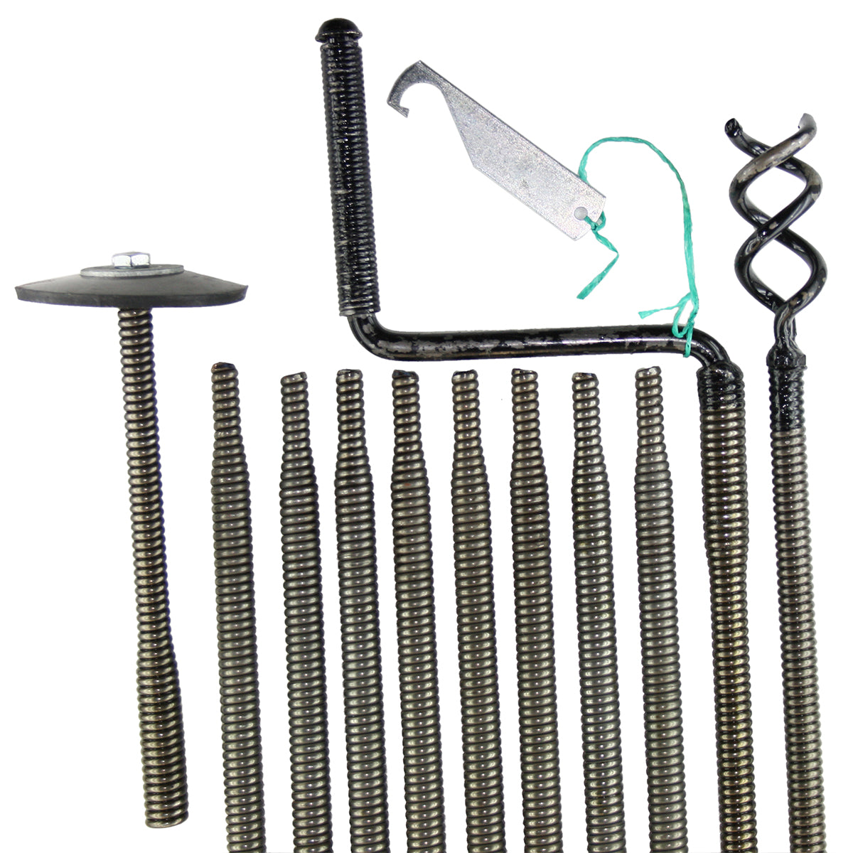 Plumboss Coil Spring Drain Rod Set 30ft | FRH30