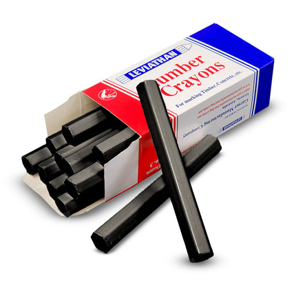 plumBOSS Lumber Crayon - Black  (Minimum Buy Box 12) | CR02BL