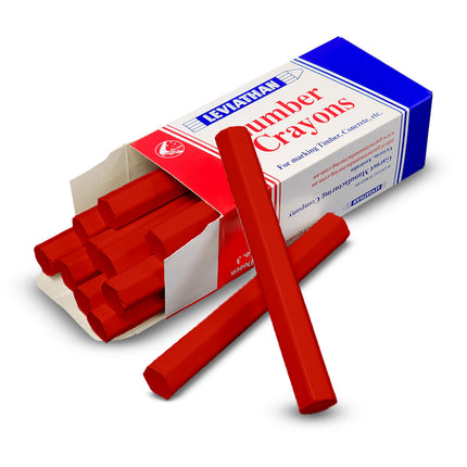 plumBOSS Lumber Crayon - Red  (Minimum Buy 12) | CR02R