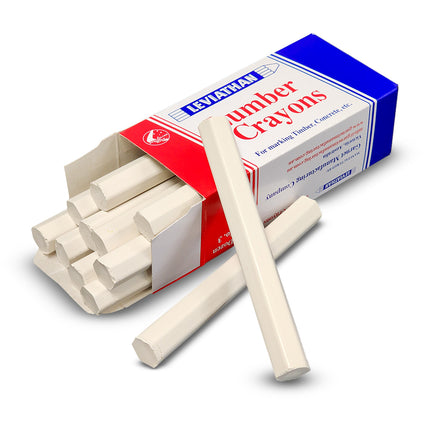 plumBOSS Lumber Crayon - White  (Minimum Buy 12) | CR02W