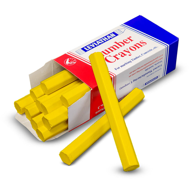 plumBOSS Lumber Crayon - Yellow  (Minimum Buy 12) | CR02Y