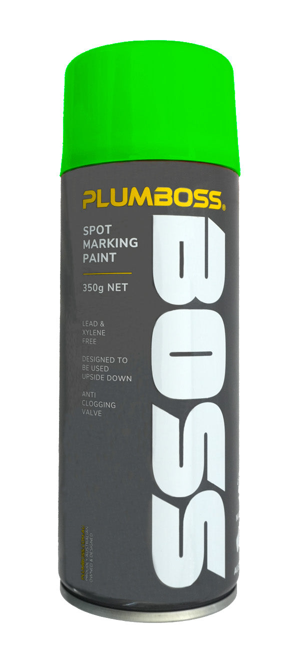 Plumboss Spot-Marking Paint 350g FLUORO GREEN (Min12) | SMP350FG