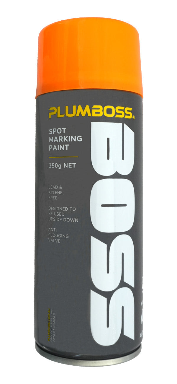 Plumboss Spot-Marking Paint 350g FLUORO ORANGE (Min12) | SMP350FO
