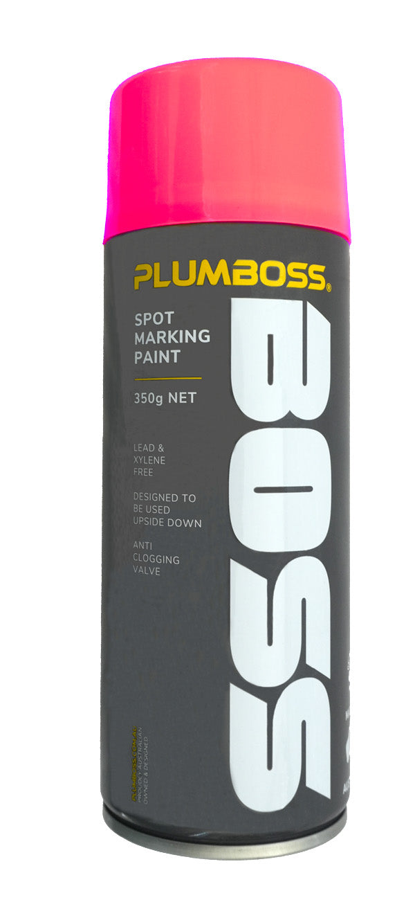 Plumboss Spot-Marking Paint 350g FLUORO PINK (Min12) | SMP350FP