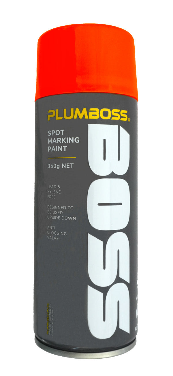 Plumboss Spot-Marking Paint 350g FLUORO RED (Min 12) | SMP350FR