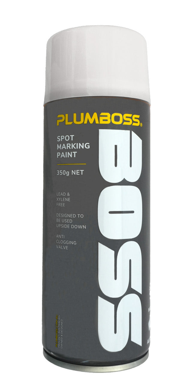 Plumboss Spot-Marking Paint 350g WHITE (Min12) | SMP350W