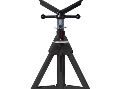Plumboss Pipe Stand Short Folding Leg - Large V Head | PS-SFLD-LVH