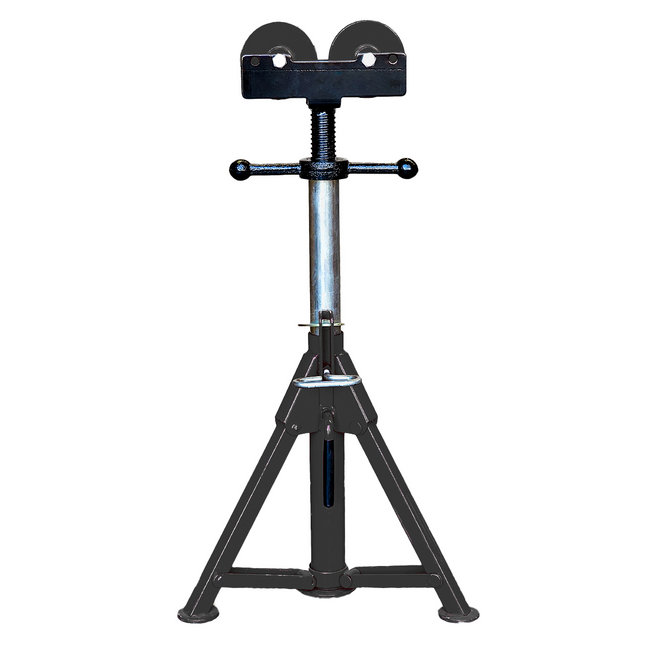 Plumboss Folding Leg Pipe Stand Roller Head | PS-FLD-R