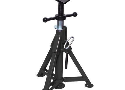 Plumboss Short Folding Leg Pipe Stand - V Head | PS-SFLD-V