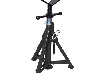 Plumboss Short Folding Leg Pipe Stand - V Head | PS-SFLD-V