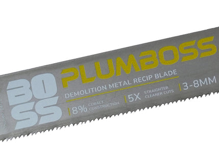Plumboss Demolition Metal Reciprocating Saw Blade 150mm 14/18TPI 5 Pack | RCBD150-1418-5