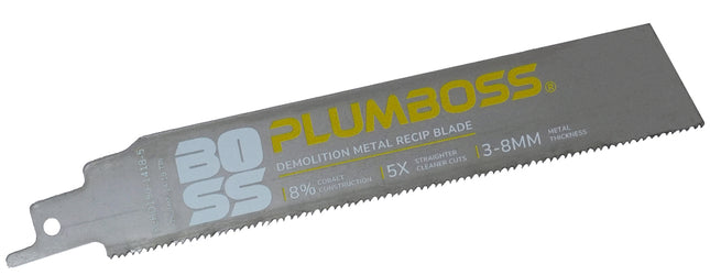 Plumboss Demolition Metal Reciprocating Saw Blade 150mm 14/18TPI 5 Pack | RCBD150-1418-5