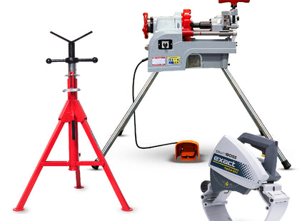 Roll Groover, 220E exactCUT, Short Pipe Jack Package | RGPACK2