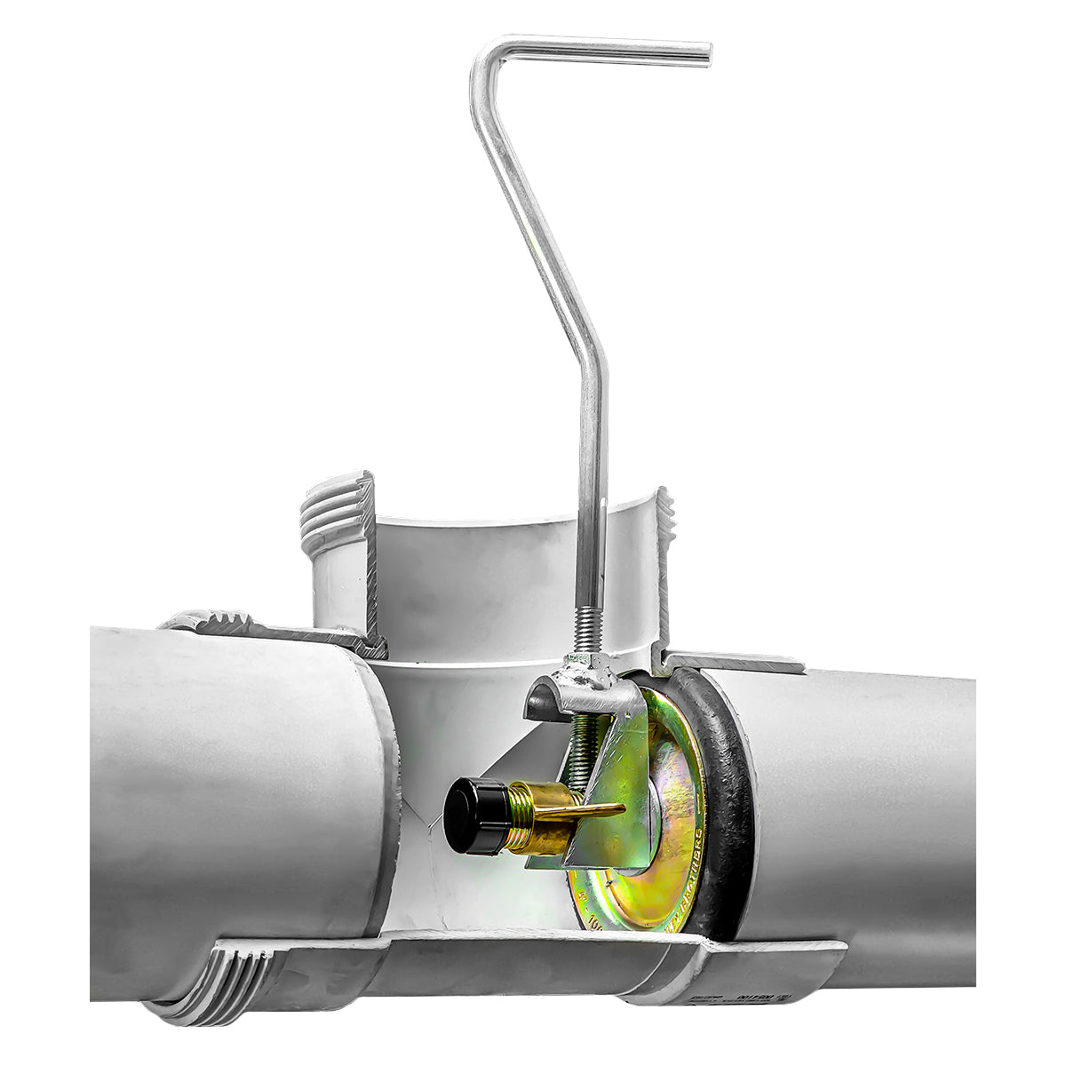 4 Inch Test Header Plug Safe | Right Angle Adaptor With 4 In Test Plug | PSBW-4PS – Plumboss