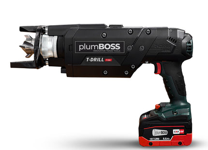 Plumboss T-Drill T-54c - Cordless Branchforming Machine - 13-54mm (1/2 -2in) Branches | TD5331091