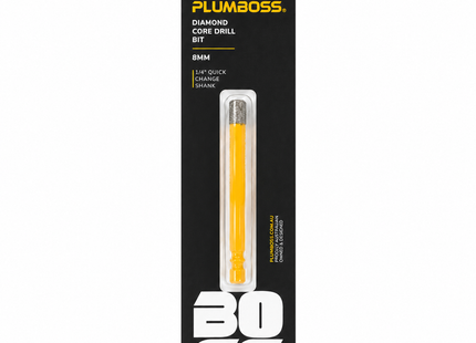 Plumboss Diamond Core Drill Bit 8mm | TDW8
