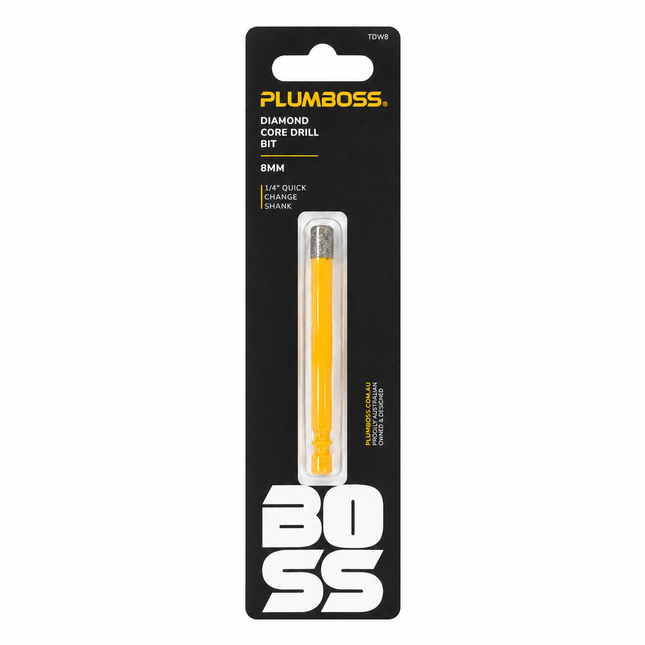 Plumboss Diamond Core Drill Bit 8mm | TDW8