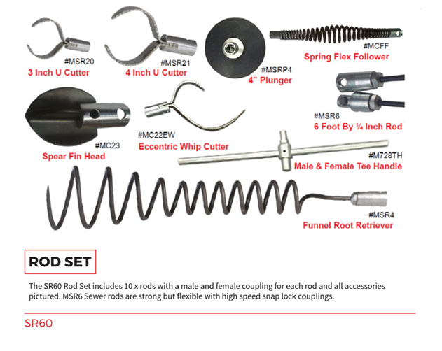 Snap Lock Sewer Rods Accessories plumBOSS Australia