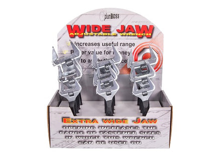 Plumboss Extra Wide Adjustable Wrench Merchandiser | AW-XWO-MERCH